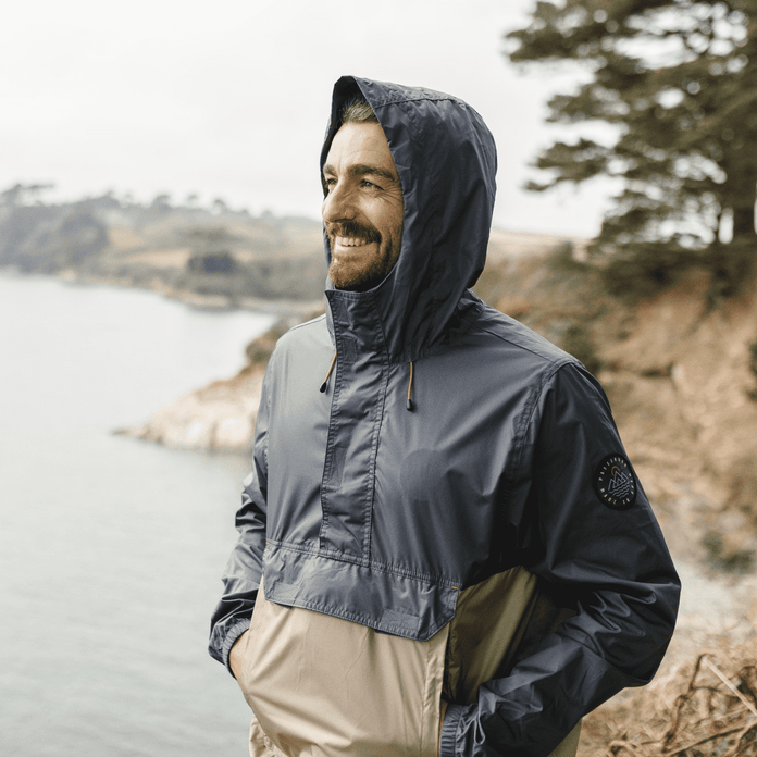 Aleutia Recycled 1/4 Zip Anorak - Turbulence Grey